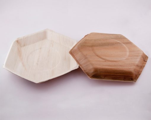 Hexagon Ecoplates,Palm leaf plates