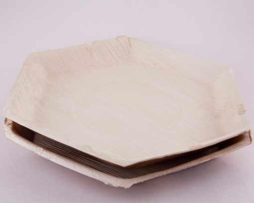 Hexagon Ecoplates,Palm leaf plates