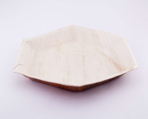 Eco Friendly Hexagon Areca Palm leaf plates,Biodegradable Hexagon plates